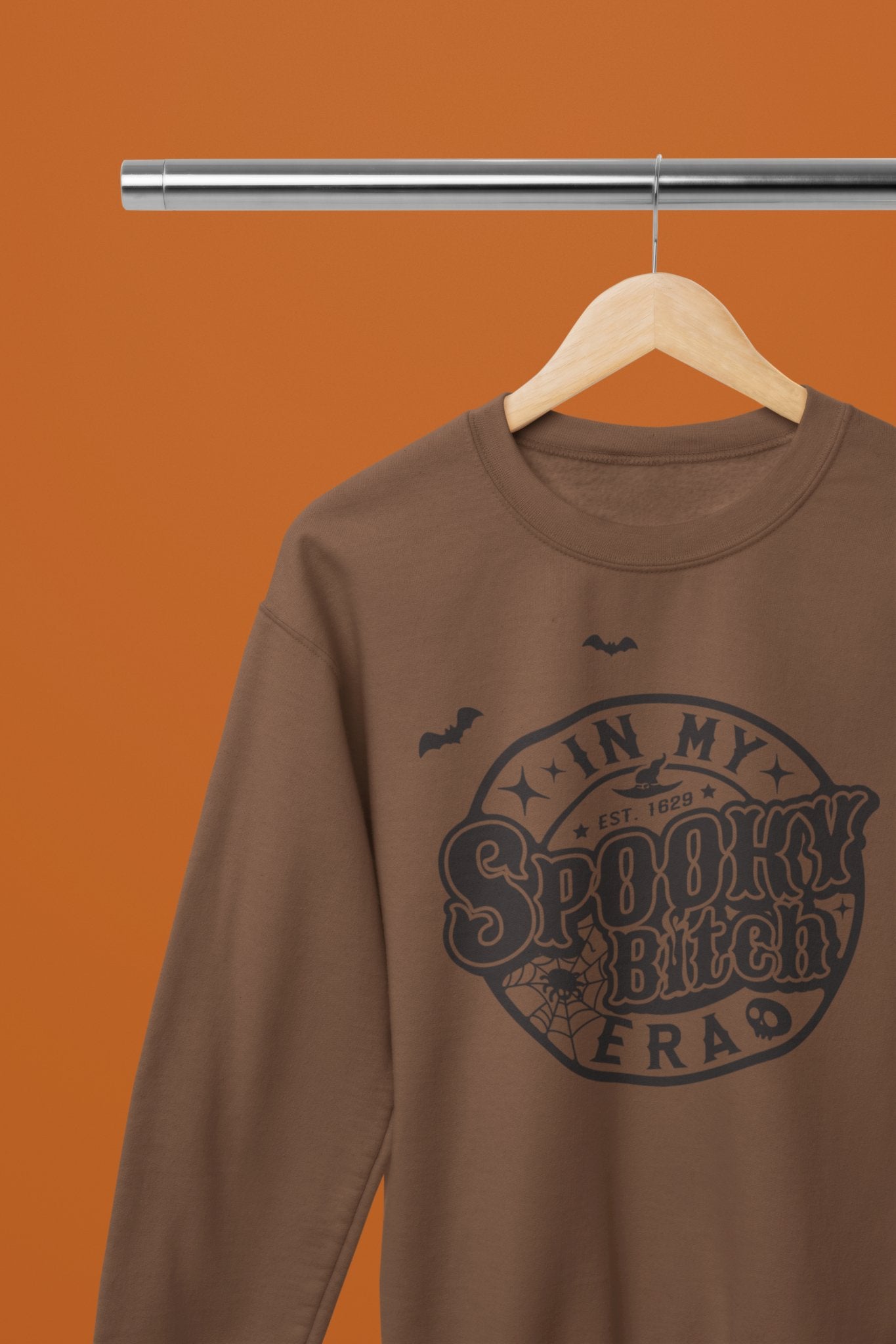 In My Spooky B*tch Era Funny Halloween T-Shirt/Sweatshirt Unisex - Beast & Beauty Clothing LTD - Halloween - Brown - Small - Sweatshirt