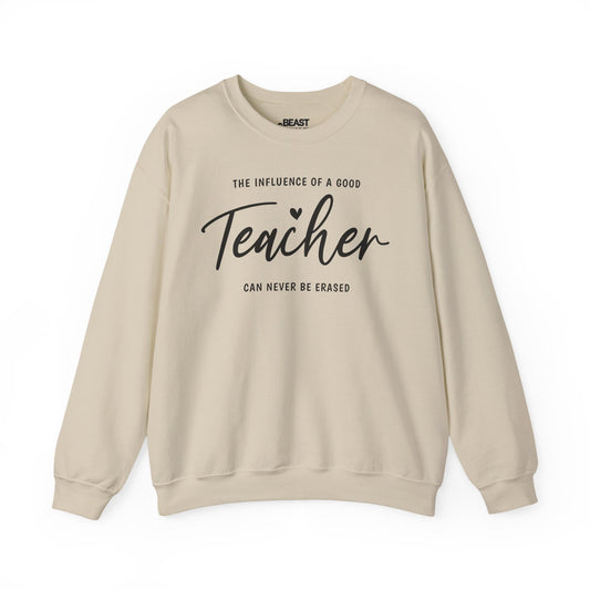 Inspirational Teacher Sweatshirt – Teacher Appreciation Crewneck Sand / S gift_idea unique_gift personalised_gift