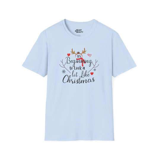 it s beginning to look a lot like christmas t-shirt light blue t-shirt uk Christmas gift idea
