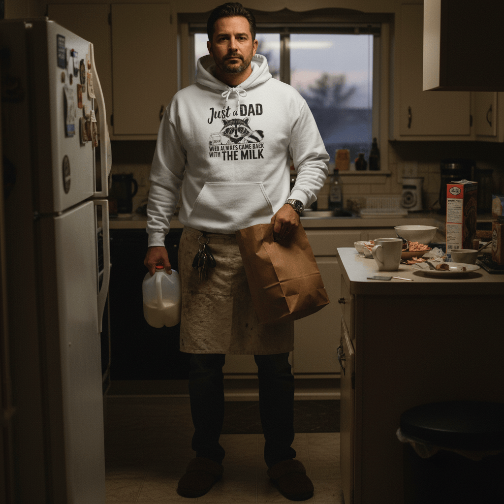 Just a Dad Who Came Back With the Milk Hoodie | Funny Dad Gift | Sizes S-5XL gift_idea unique_gift personalised_gift