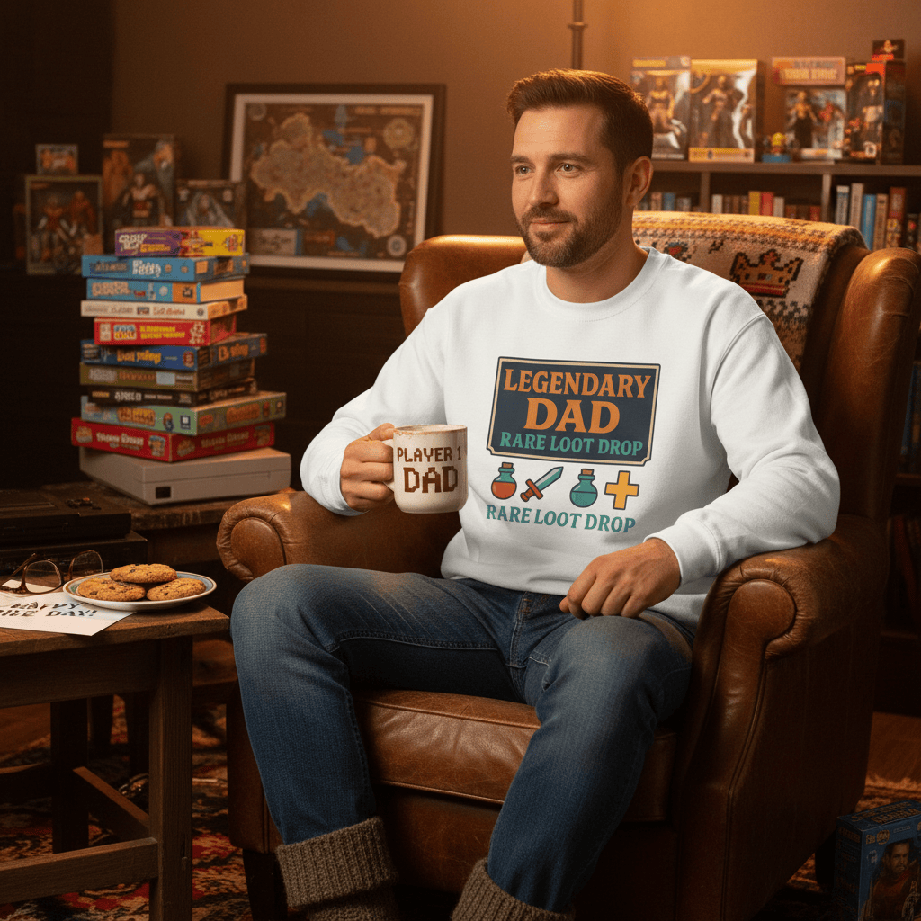 Legendary Dad Rare Loot Drop Sweatshirt gift_idea unique_gift personalised_gift