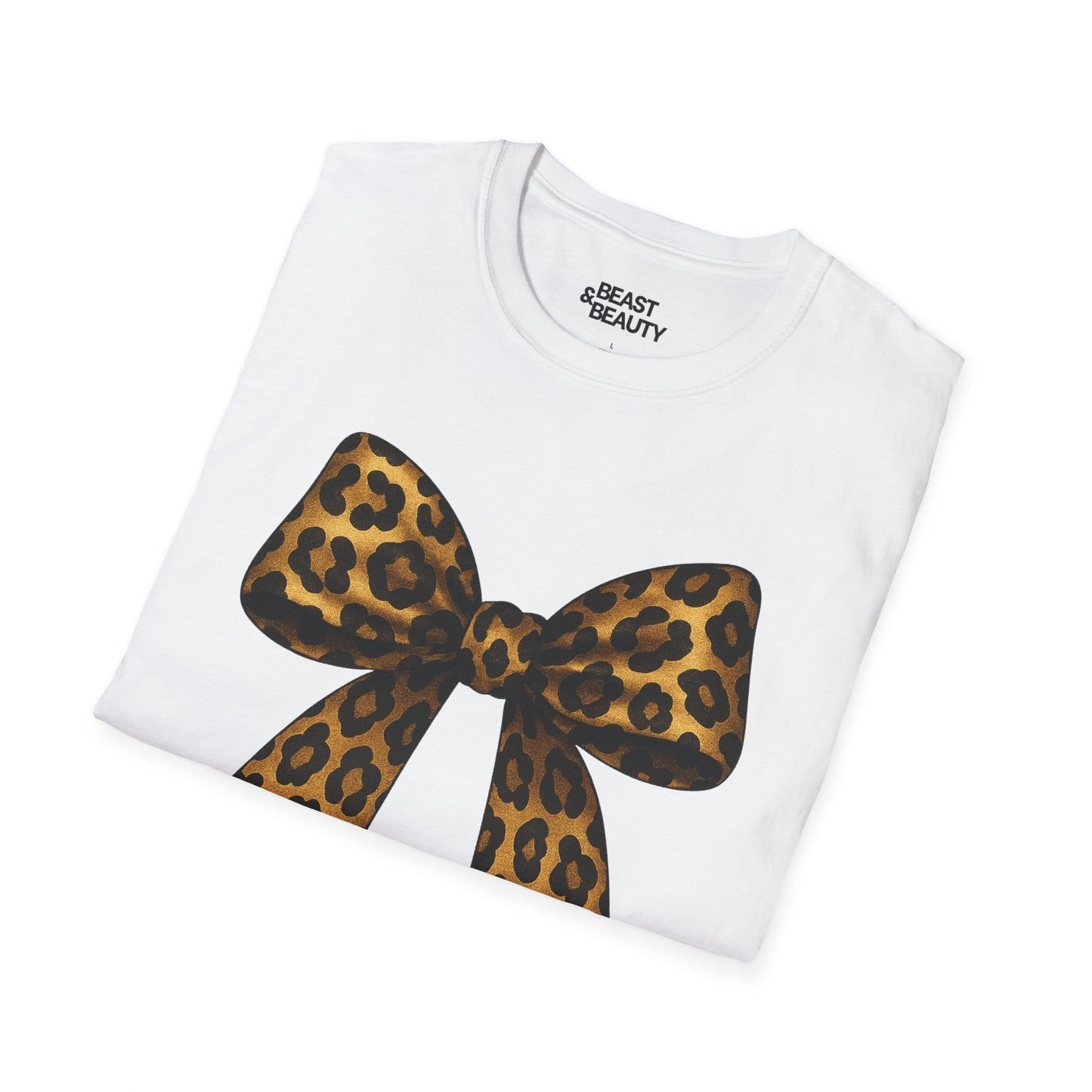 leopard bow t-shirt t-shirt uk coquette gift idea image 6