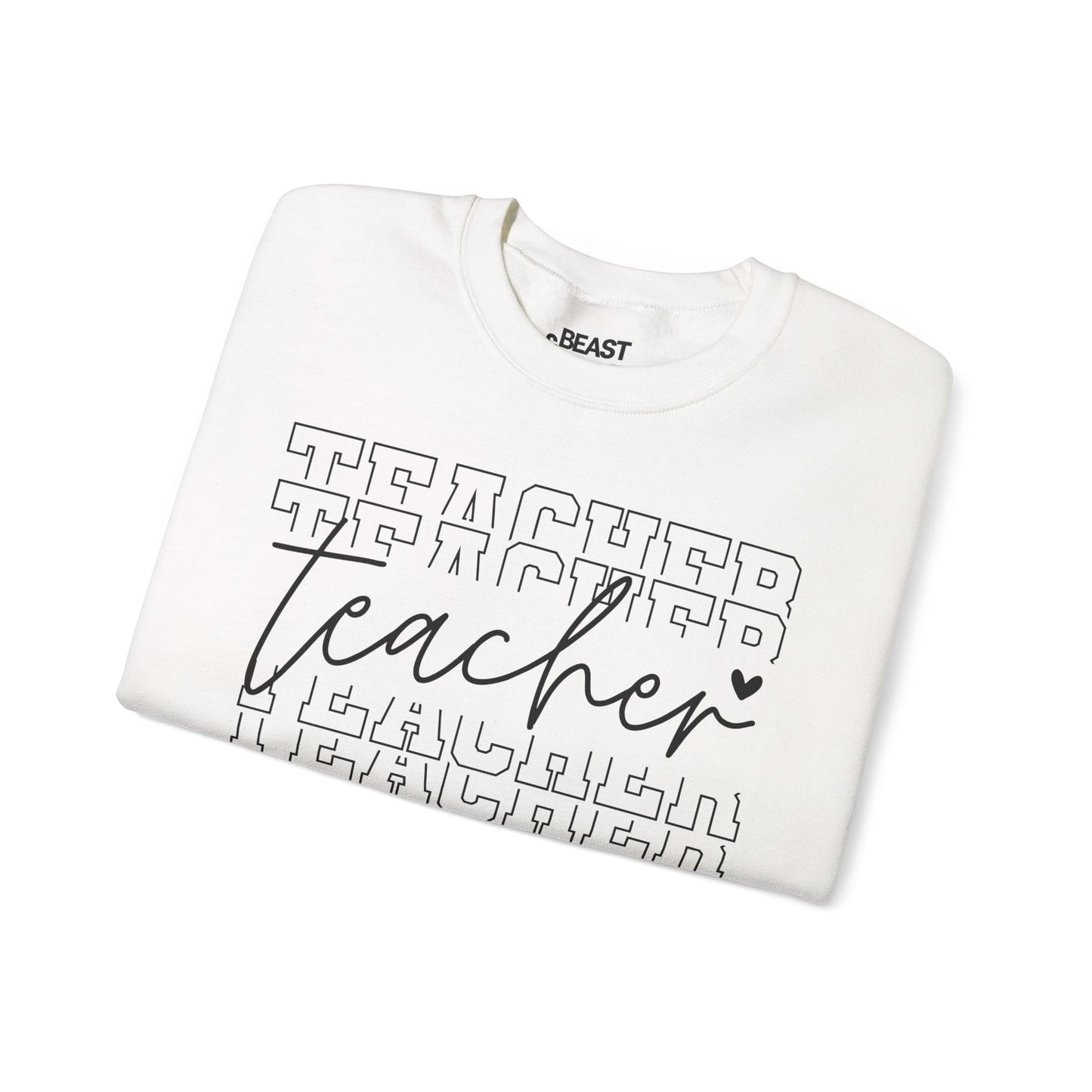 Minimalist Teacher Crewneck Sweatshirt – Cozy Classroom Style gift_idea unique_gift personalised_gift