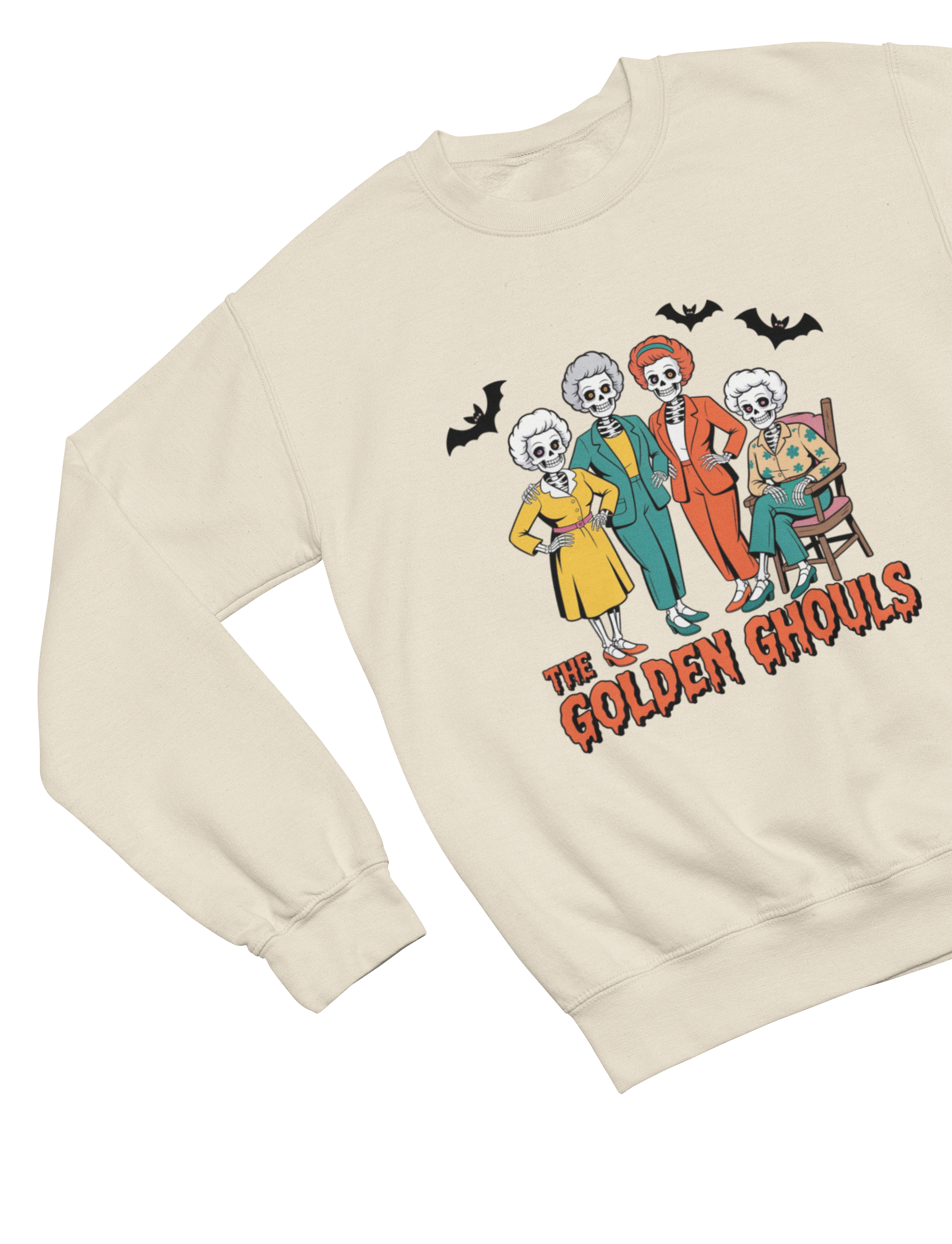 The Golden Ghouls Halloween Sweatshirt | Retro Funny Jumper