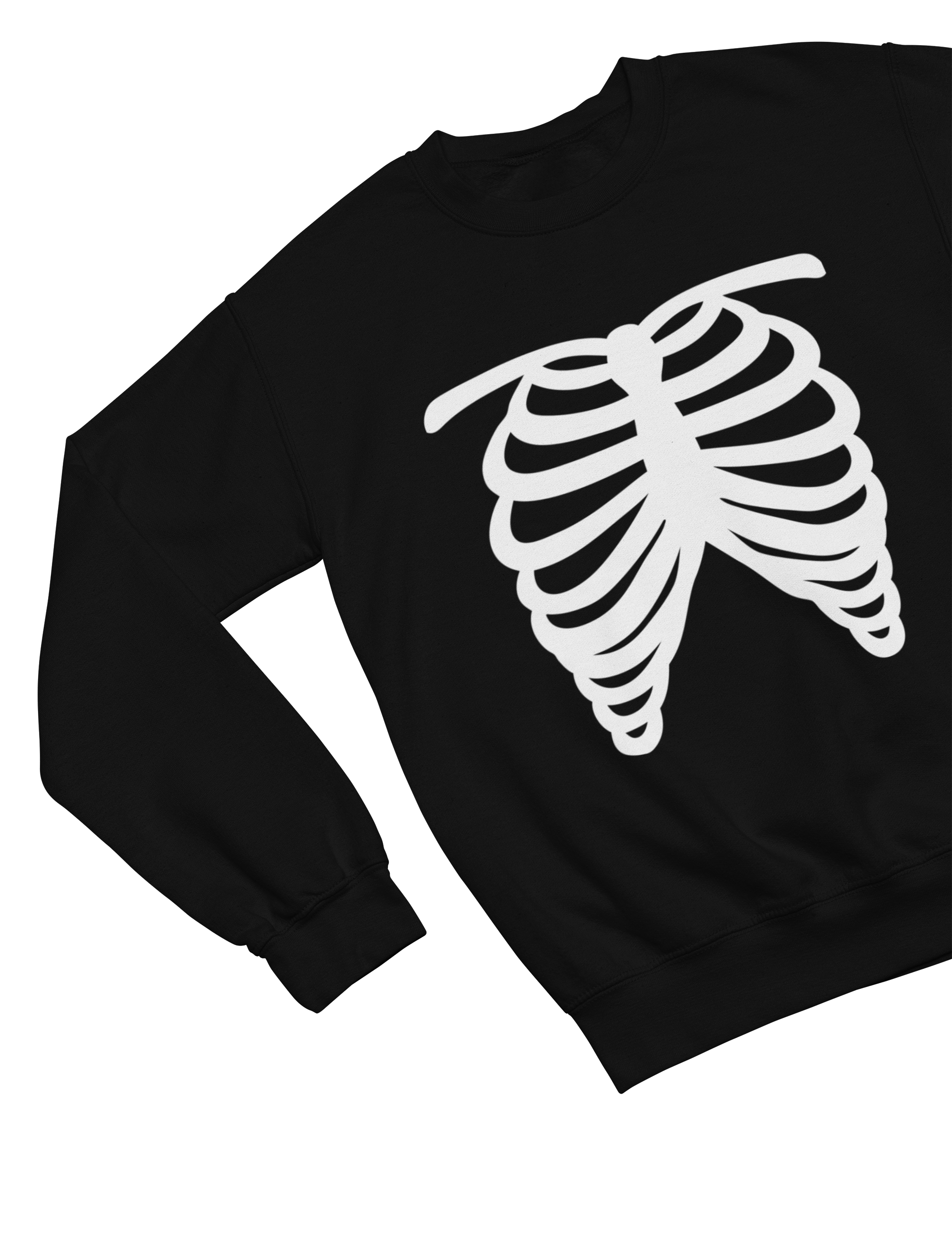 Kids Skeleton Ribcage Halloween Sweatshirt | Spooky Jumper