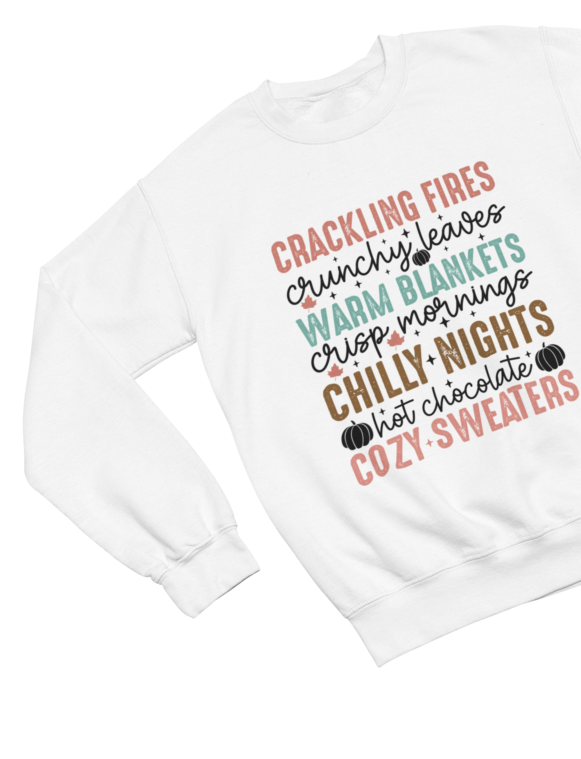 Cozy Season Autumn Sweatshirt | Retro Fall Flowers Jumper