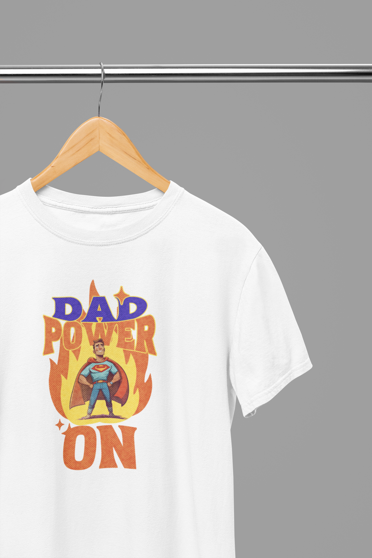 Dad Power On Fathers Day T-Shirt/Sweatshirt