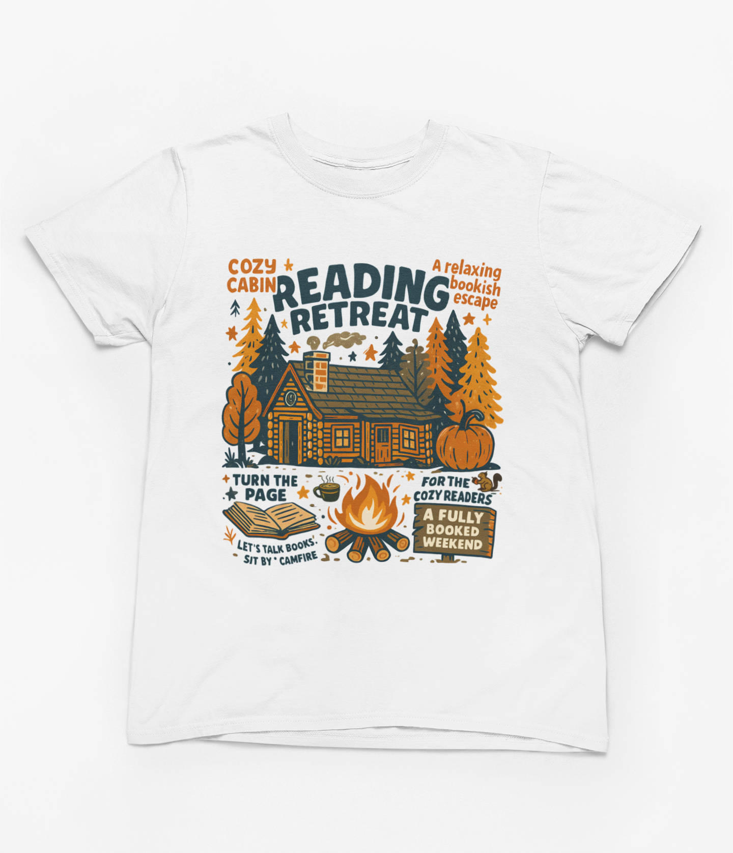 Cozy Cabin Reading Retreat Sweatshirt | Autumn Bookish Jumper