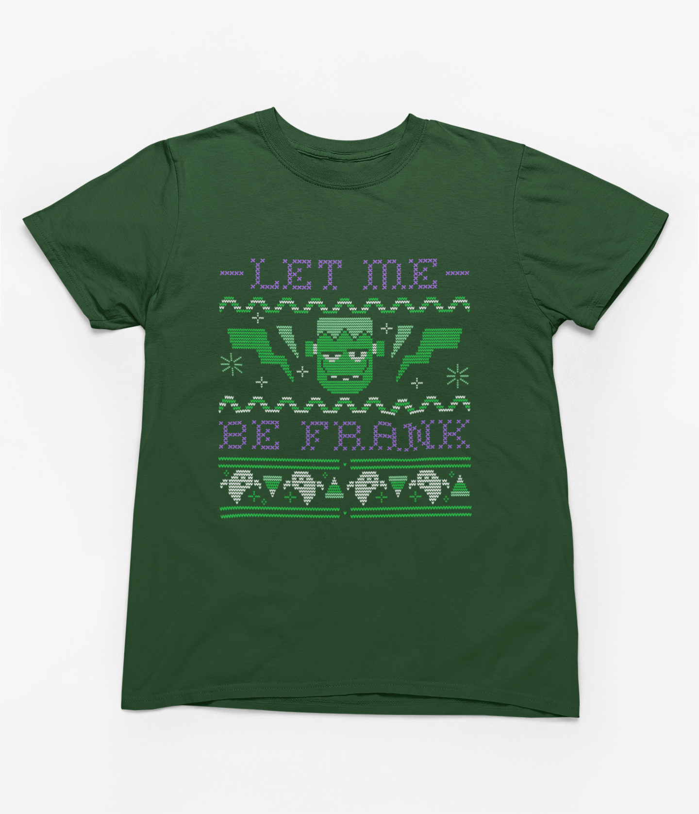 Let Me Be Frank Halloween Sweatshirt | Frankenstein Ugly Jumper