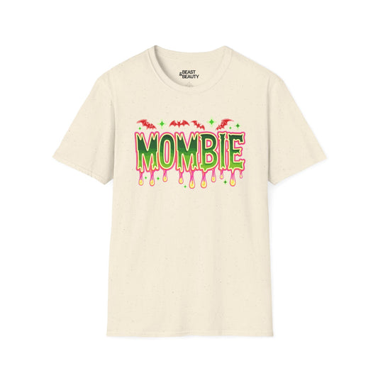 Mombie Halloween Mom T-Shirt Funny Spooky Mama Tee Natural / M gift_idea unique_gift personalised_gift