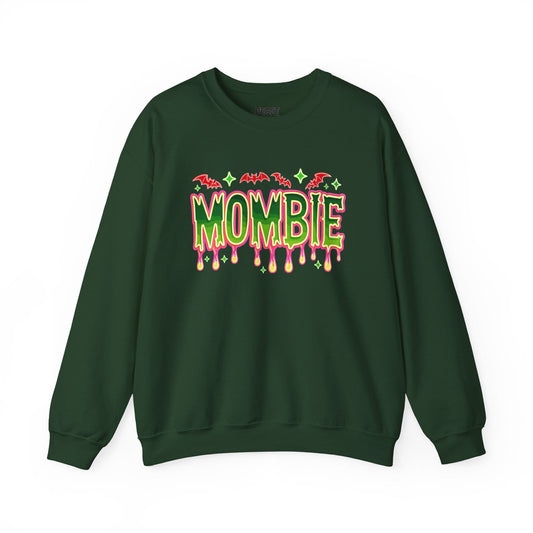 Mombie Halloween Sweatshirt for Moms Forest Green / S gift_idea unique_gift personalised_gift