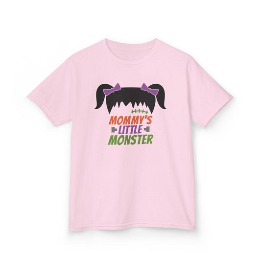 Mommy’s Little Monster Kids Halloween T-Shirt Light Pink / XS gift_idea unique_gift personalised_gift