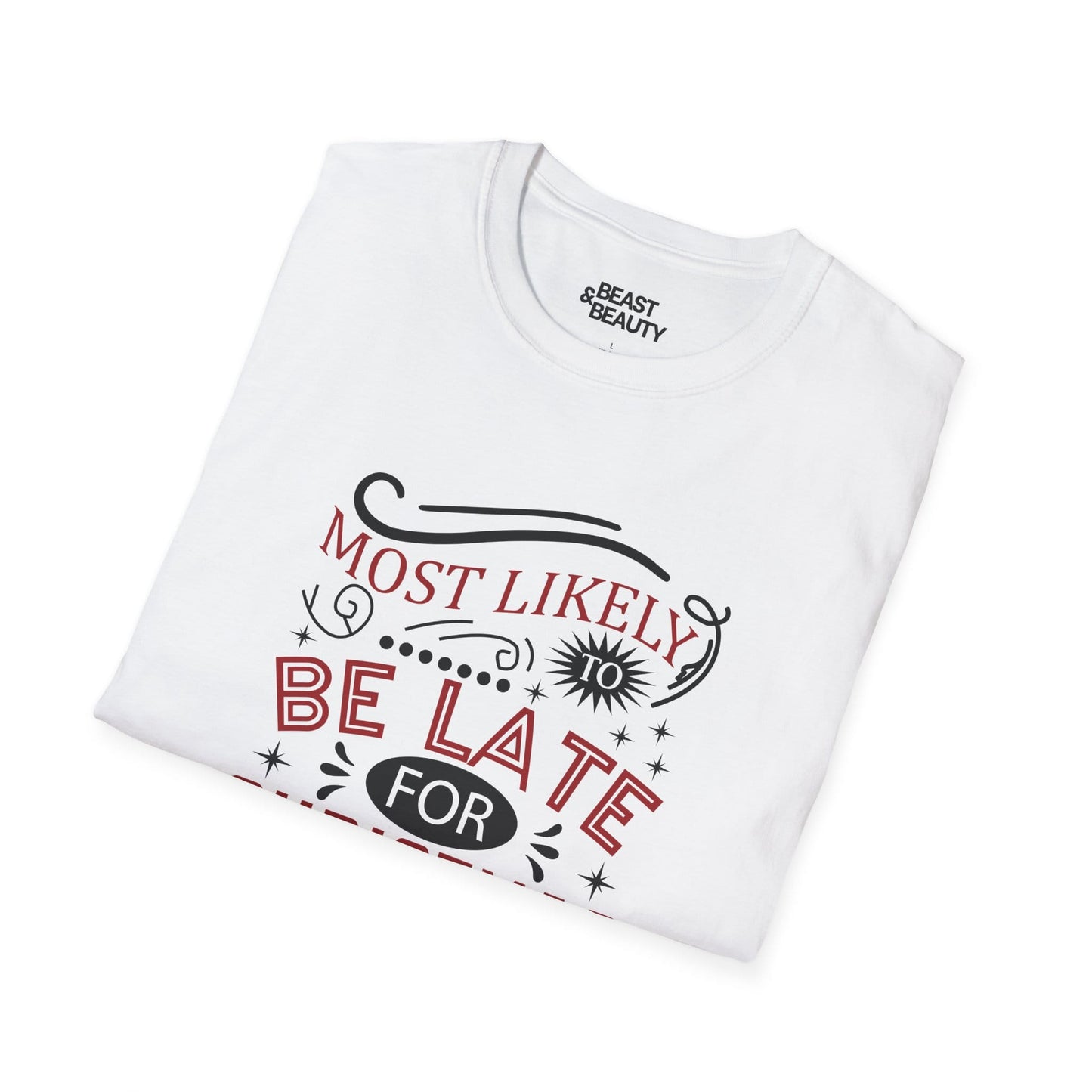 most likely to be late for christmas t-shirt t-shirt uk Christmas gift idea image 6