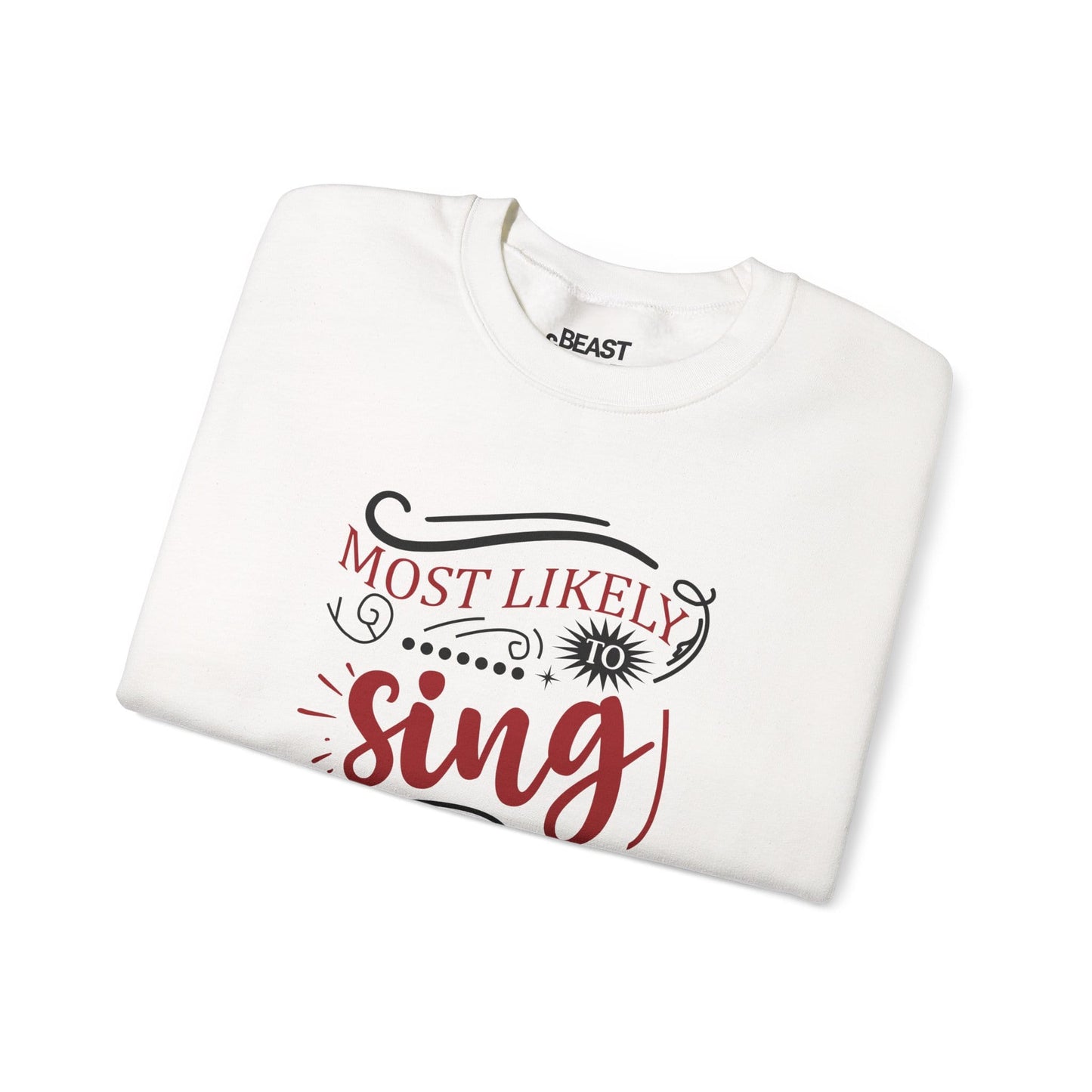 most likely to sing christmas songs sweatshirt sweatshirt uk Christmas gift idea image 4