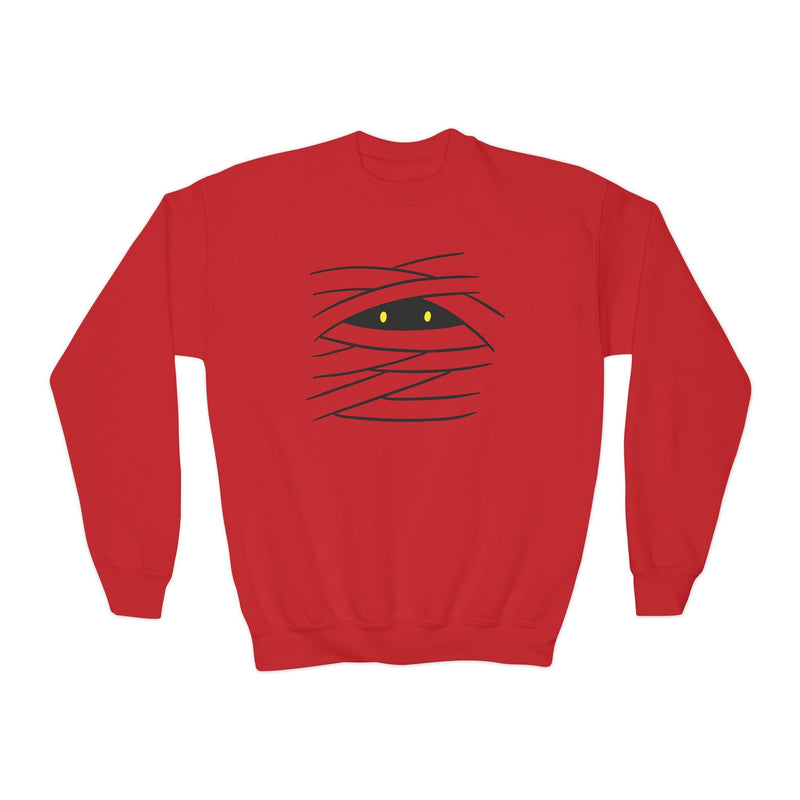 Mummy Eyes Kids Halloween Sweatshirt
