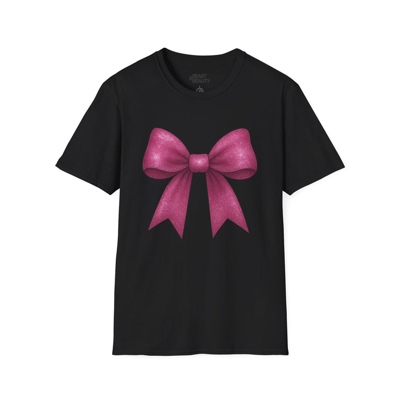 Pink Glitter Bow T-Shirt