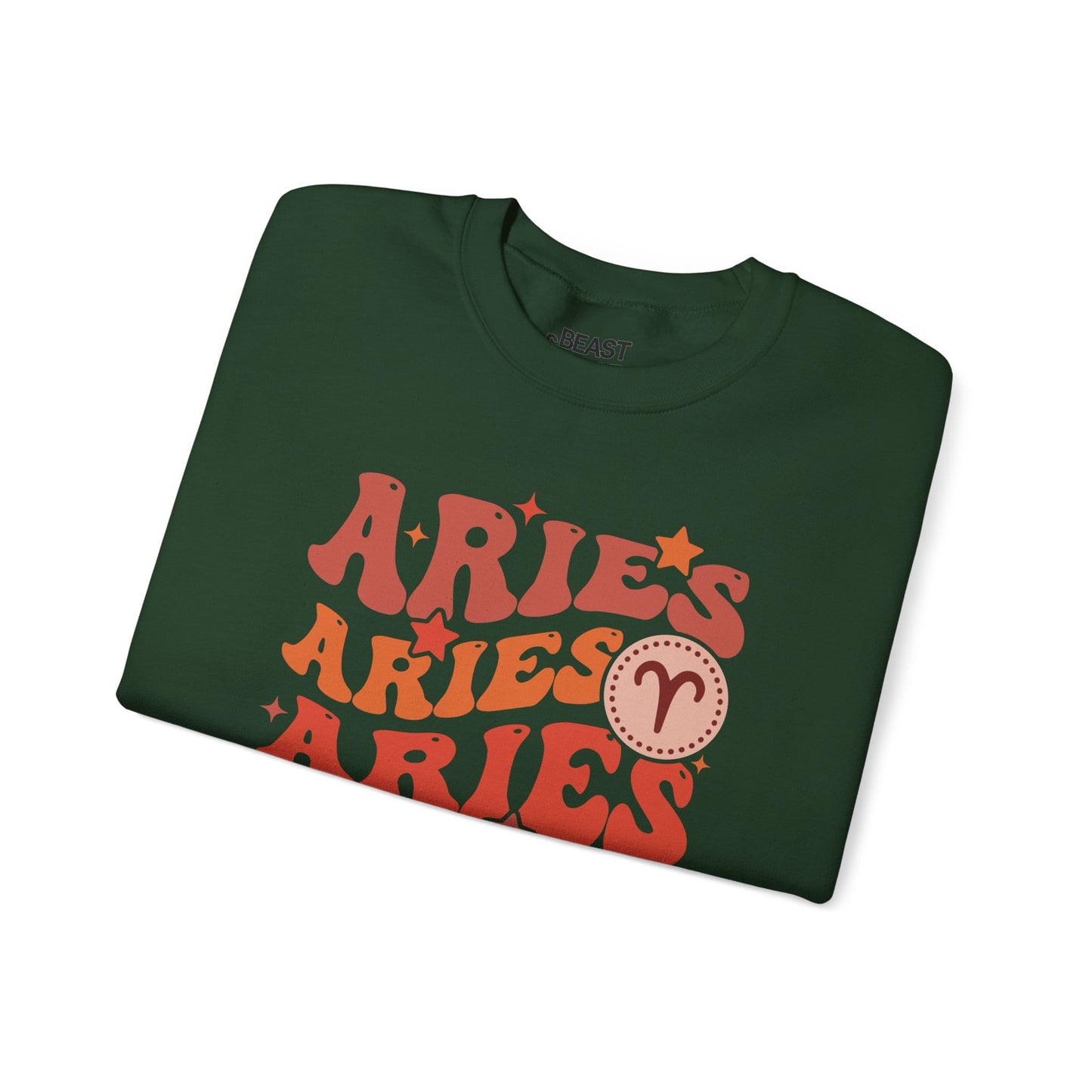 Retro Aries Zodiac Sign Adult Sweatshirt gift_idea unique_gift personalised_gift