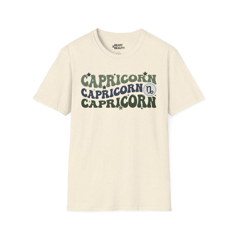 Camiseta retro gráfica del zodiaco de Capricornio