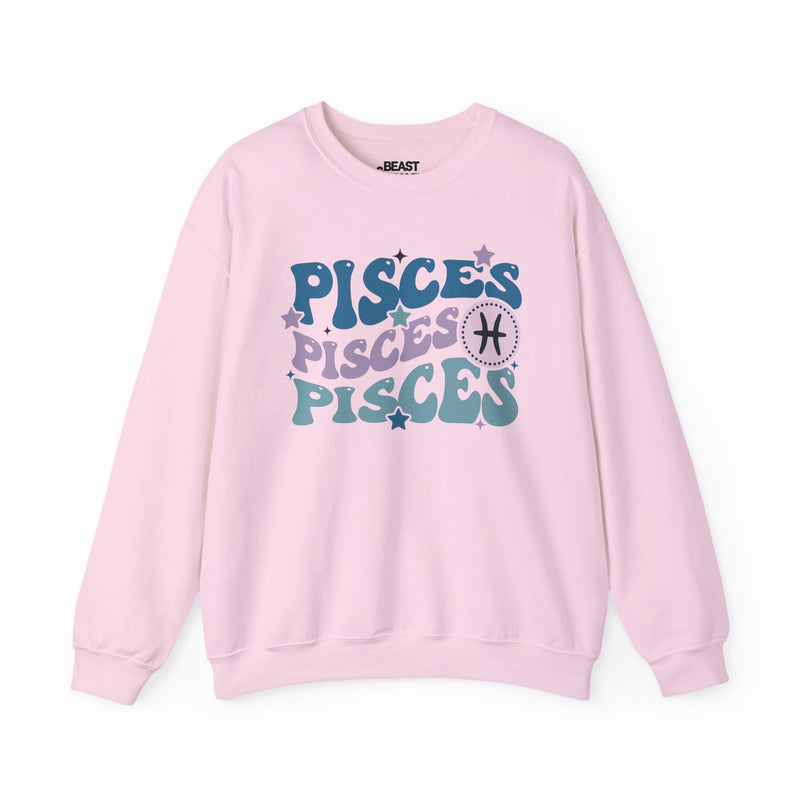 Retro Pisces Zodiac Sign Sweatshirt