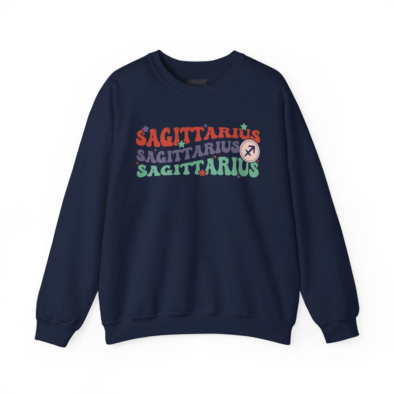 Sudadera Retro de Adulto con Signo del Zodiaco Sagitario