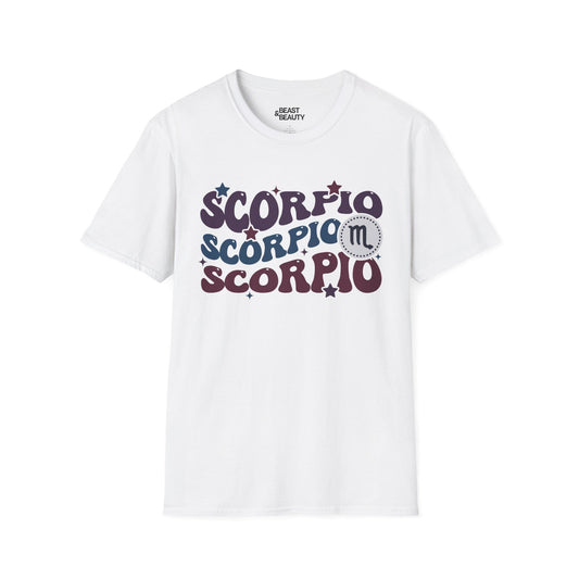 Retro Scorpio Zodiac Graphic T-Shirt White / S gift_idea unique_gift personalised_gift