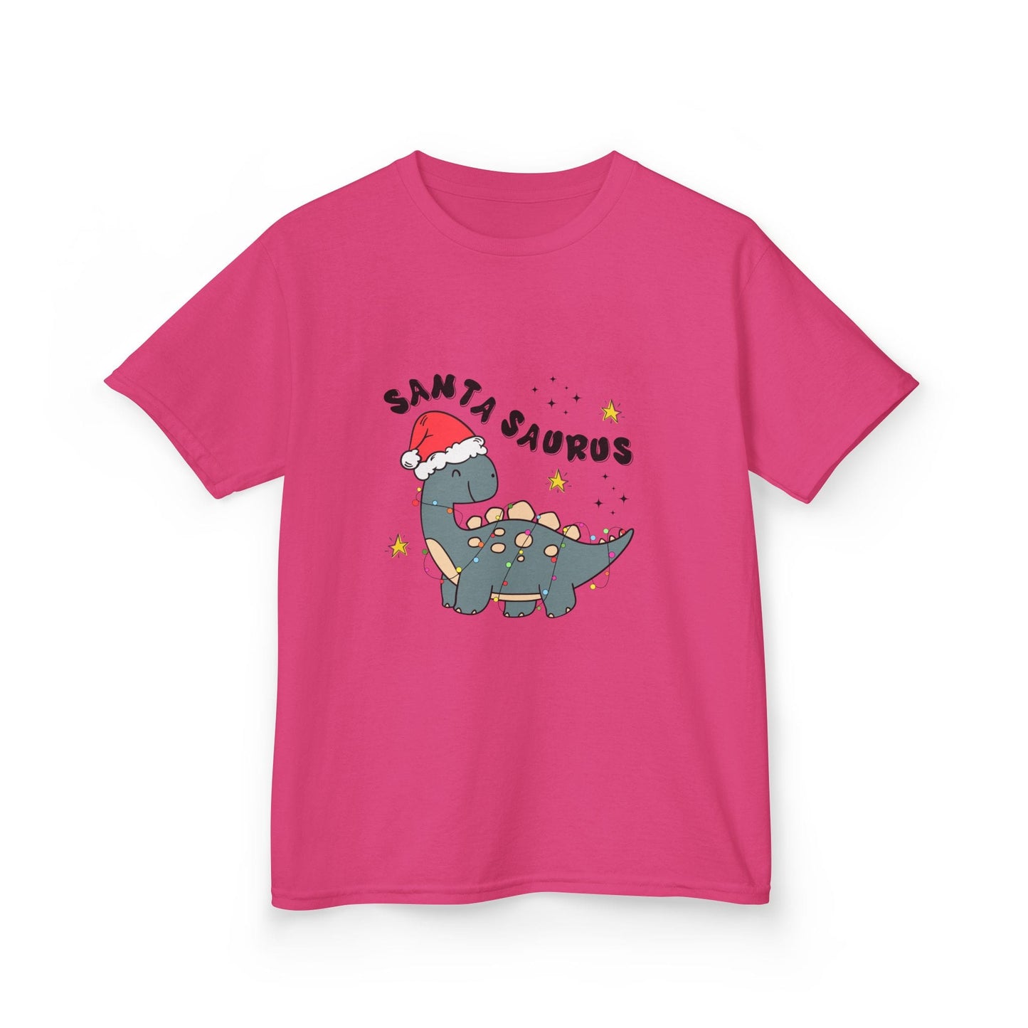 Santa Saurus Kids Christmas T-Shirt Heliconia / XS gift_idea unique_gift personalised_gift