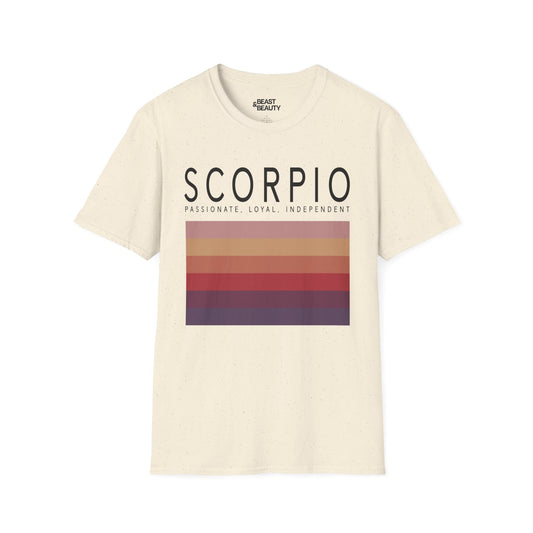 Scorpio Zodiac Graphic T-Shirt Natural / M gift_idea unique_gift personalised_gift