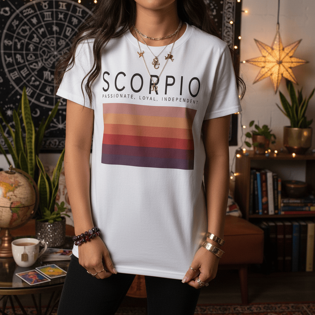 Scorpio Zodiac Graphic T-Shirt gift_idea unique_gift personalised_gift