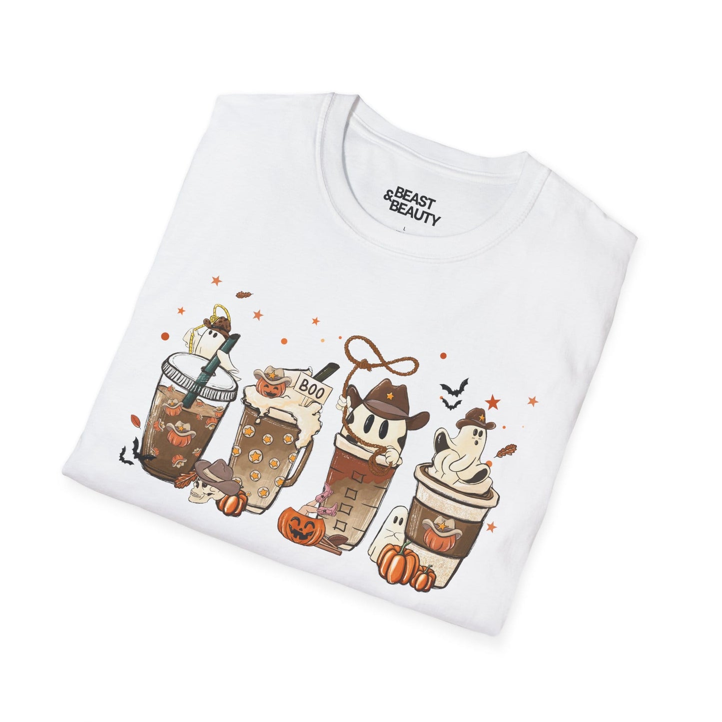 Spooky Halloween Coffee Drinks Graphic T-Shirt gift_idea unique_gift personalised_gift