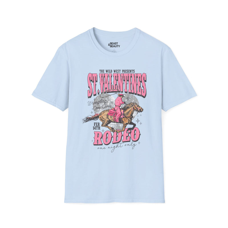 Camiseta de vaquera de rodeo de San Valentín