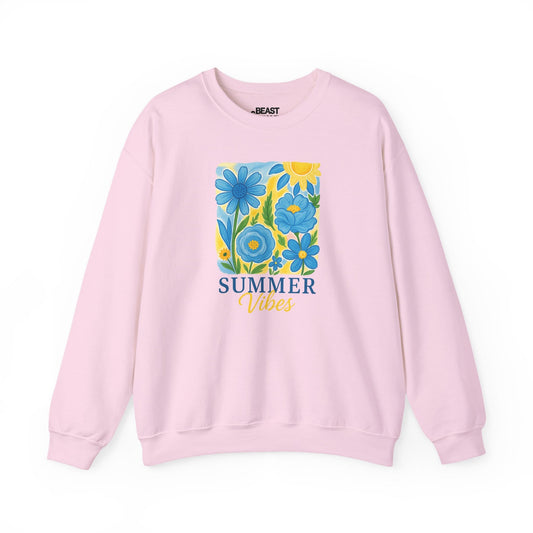 summer vibes sweatshirt light pink sweatshirt uk gift gift idea