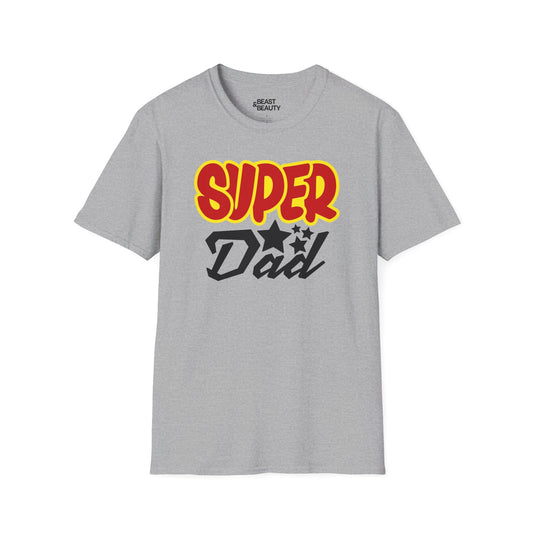 super dad t-shirt sport grey t-shirt uk Father's Day gift idea