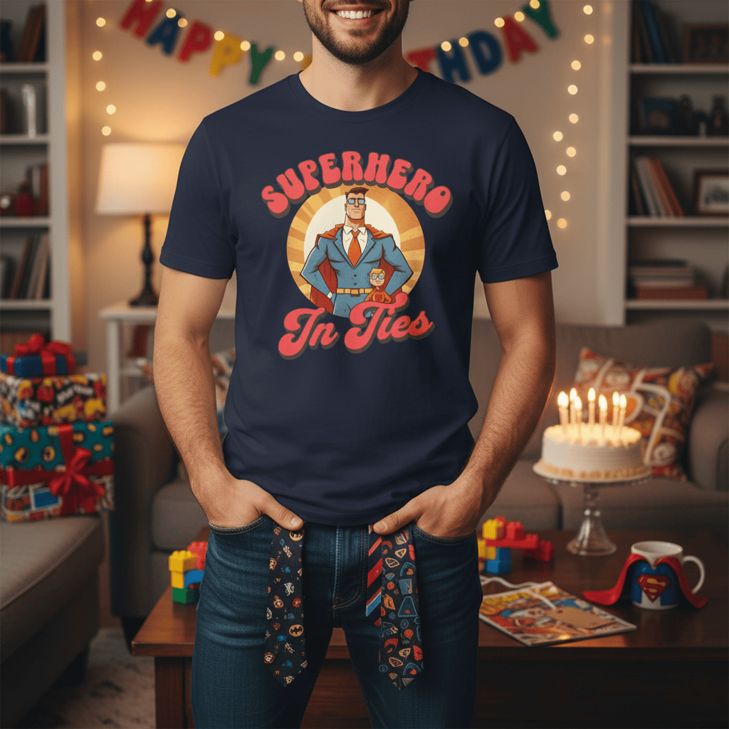 Superhero In Ties T-Shirt gift_idea unique_gift personalised_gift