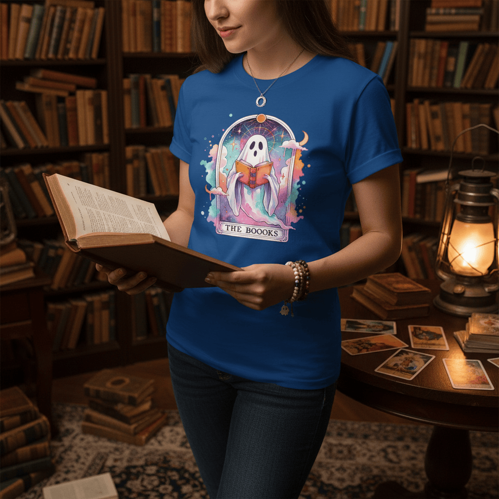 The Books Ghost Tarot T-Shirt gift_idea unique_gift personalised_gift