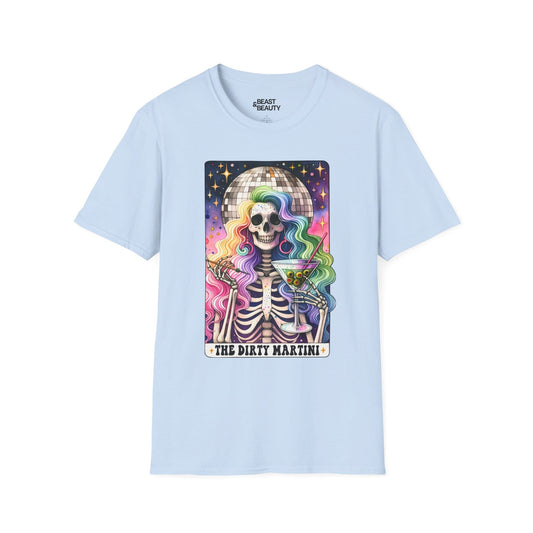 The Dirty Martini Tarot Graphic T-Shirt Light Blue / S gift_idea unique_gift personalised_gift