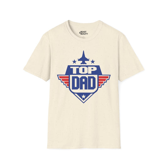 top dad t-shirt natural t-shirt uk Father's Day gift idea