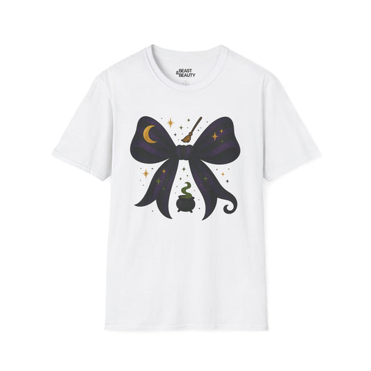 witchy bow t-shirt white t-shirt uk Halloween gift idea