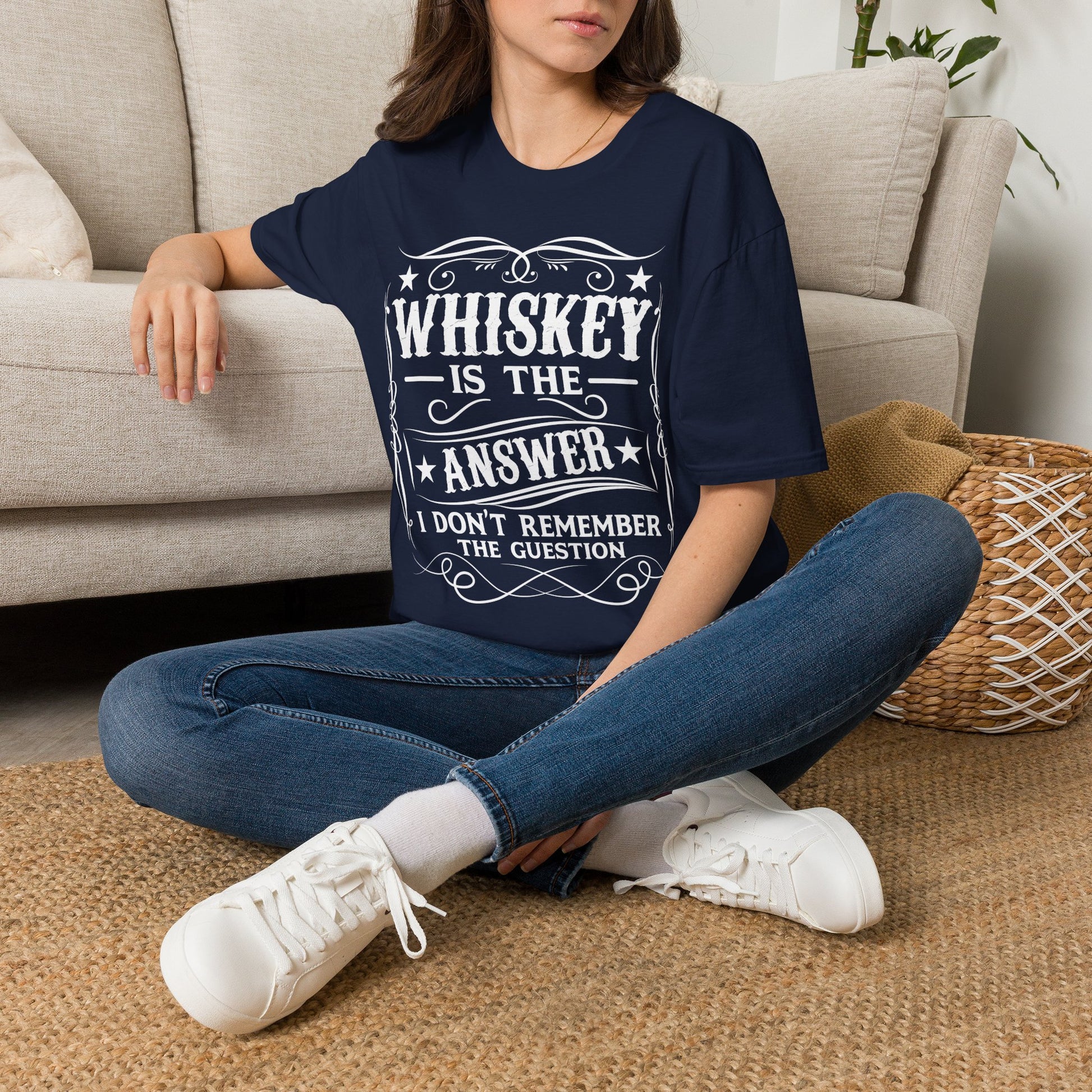 Whiskey Is the Answer T-Shirt Printify