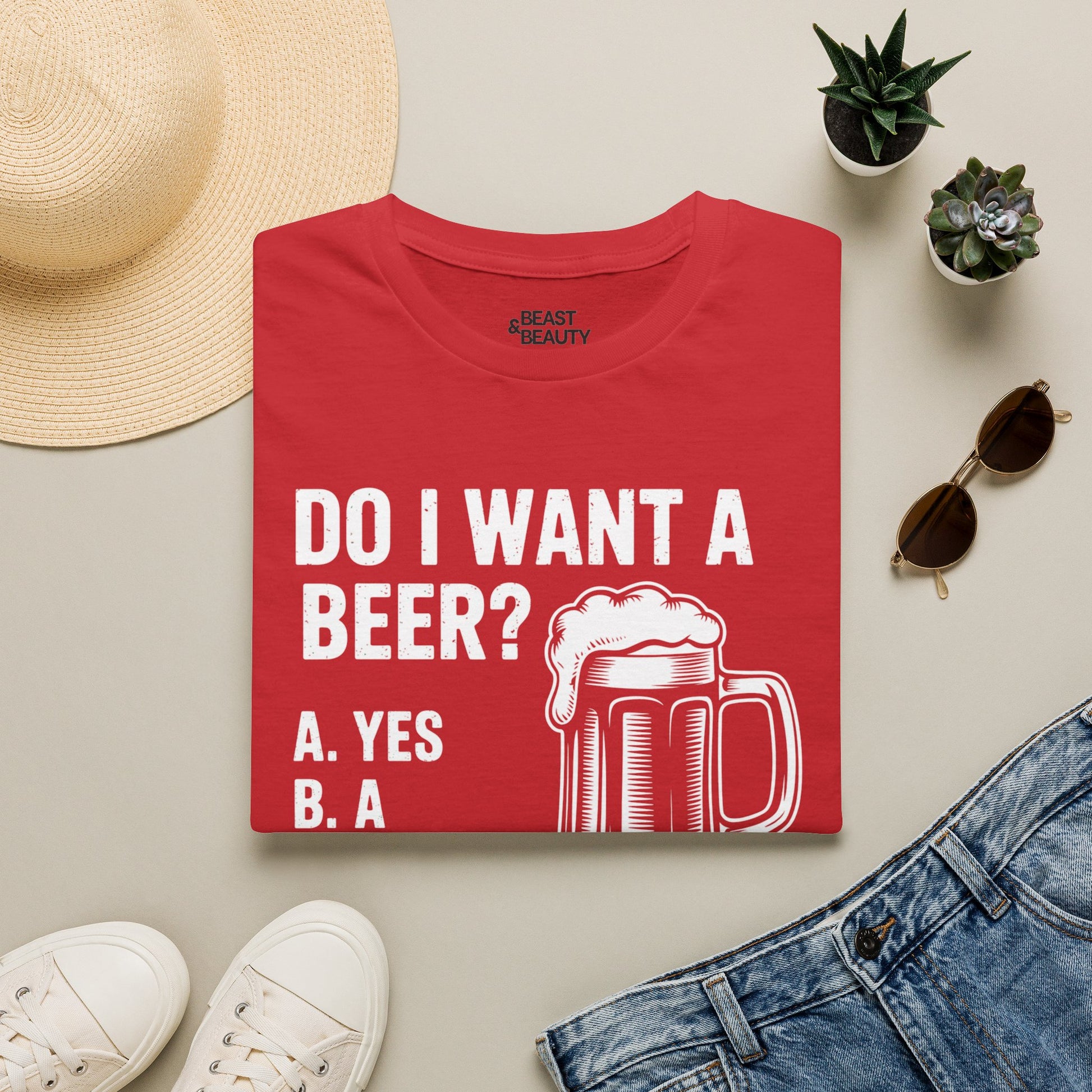 Do I Want a Beer Dad T-Shirt Printify