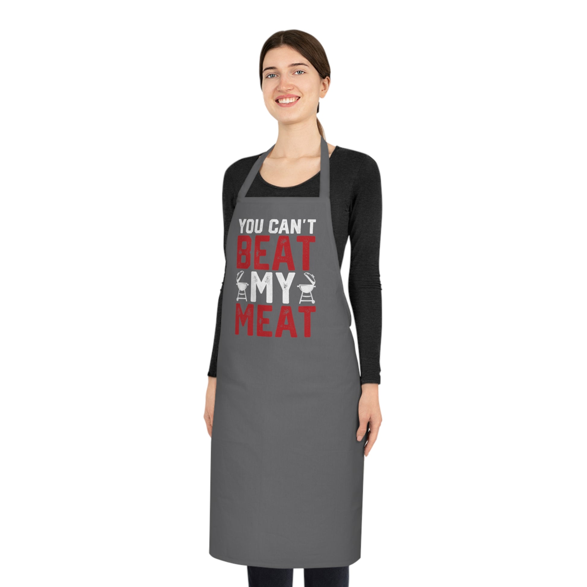 You Can't Beat My Meat BBQ Apron Printify