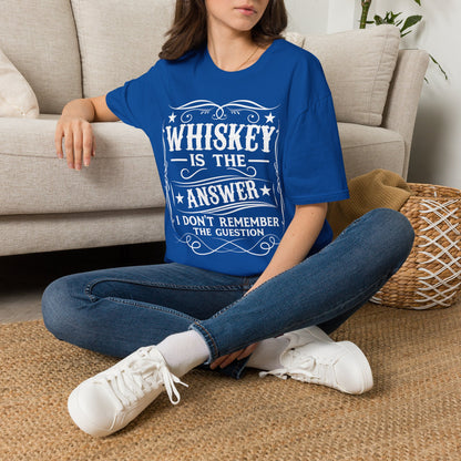 Whiskey Is the Answer T-Shirt Printify