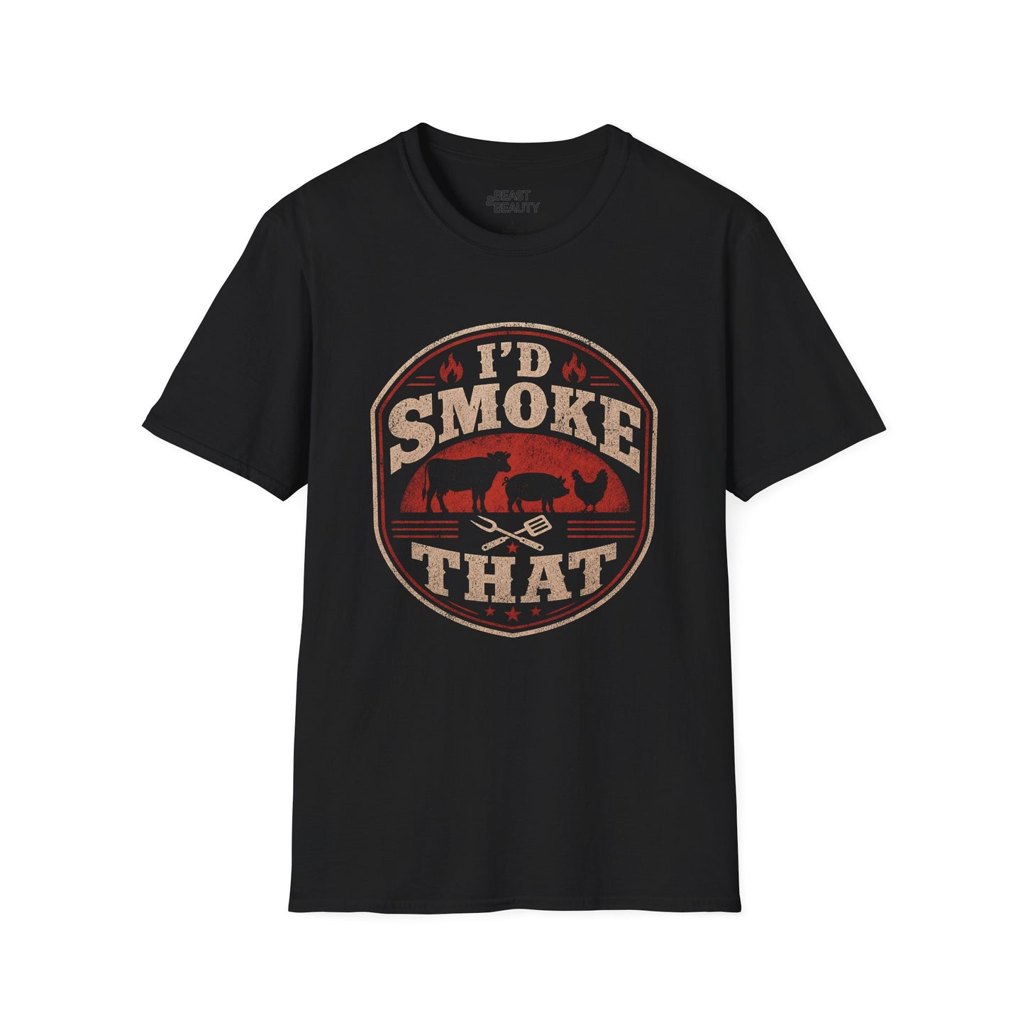 I'd Smoke That BBQ Dad T-Shirt Printify