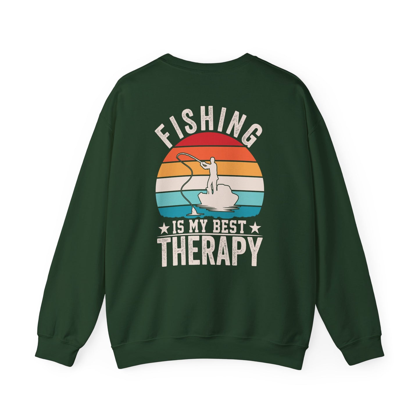 Fishing Is My Best Therapy Sweatshirt Printify