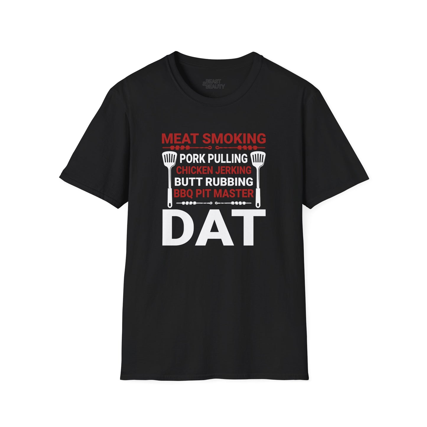 Meat Smoking Pork Pulling BBQ Pit Master Dad T-Shirt Printify