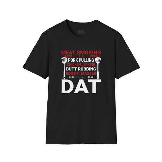 Meat Smoking Pork Pulling BBQ Pit Master Dad T-Shirt Printify