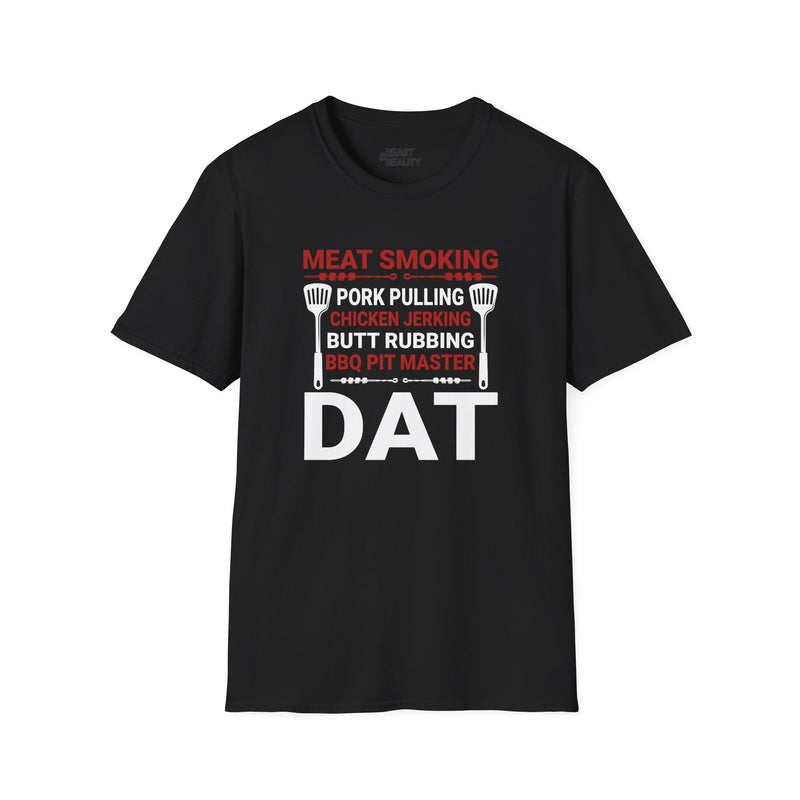 Meat Smoking Pork Pulling BBQ Pit Master Dad T-Shirt