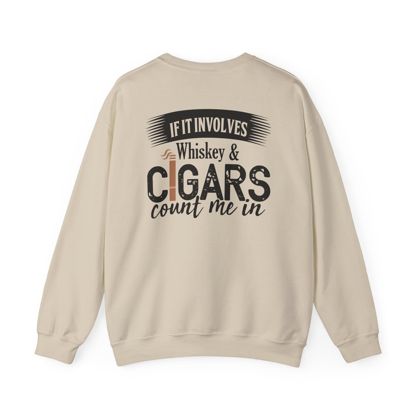 Whiskey and Cigars Sweatshirt Printify