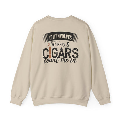 Whiskey and Cigars Sweatshirt Printify