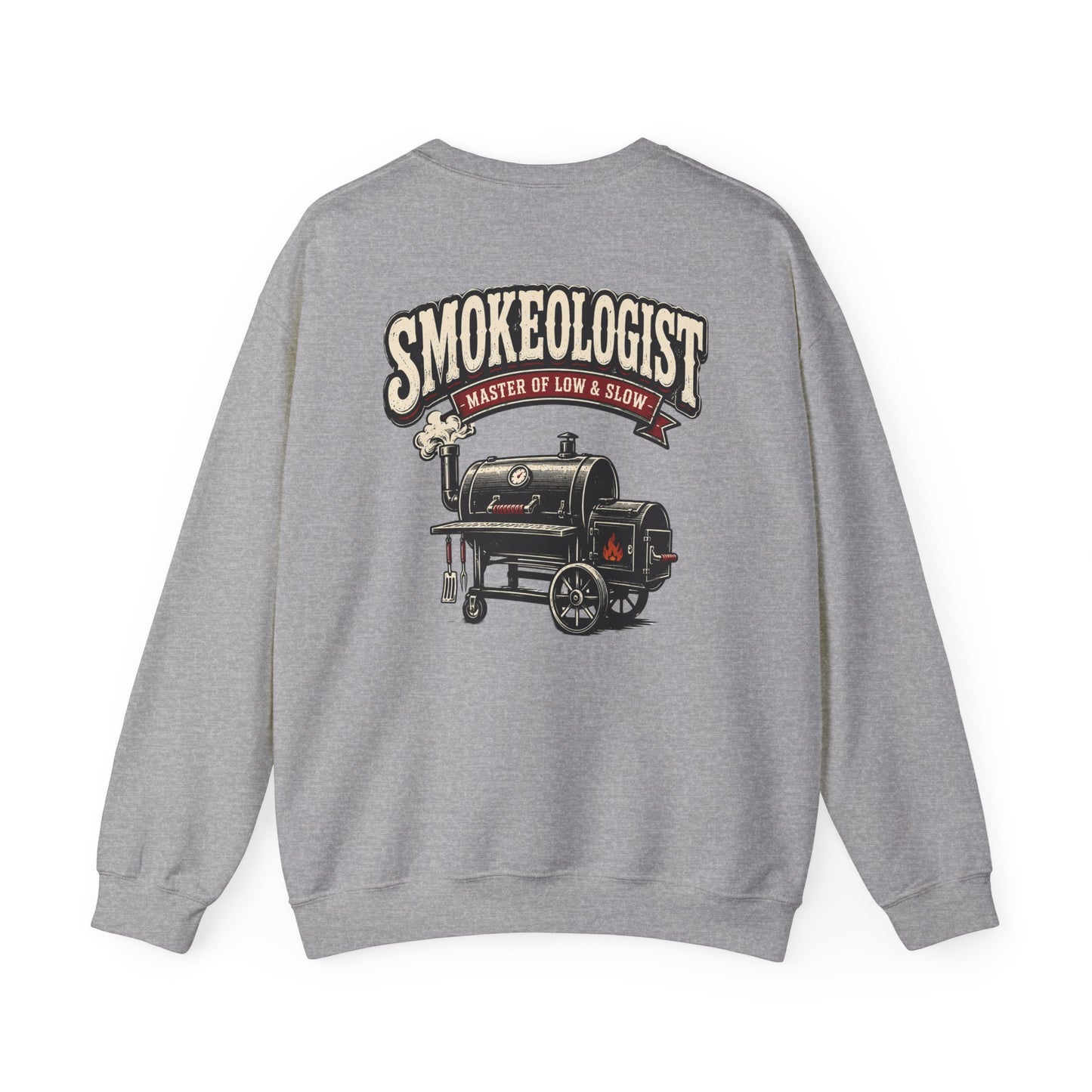 Smokeologist Master of Low & Slow BBQ Sweatshirt Printify