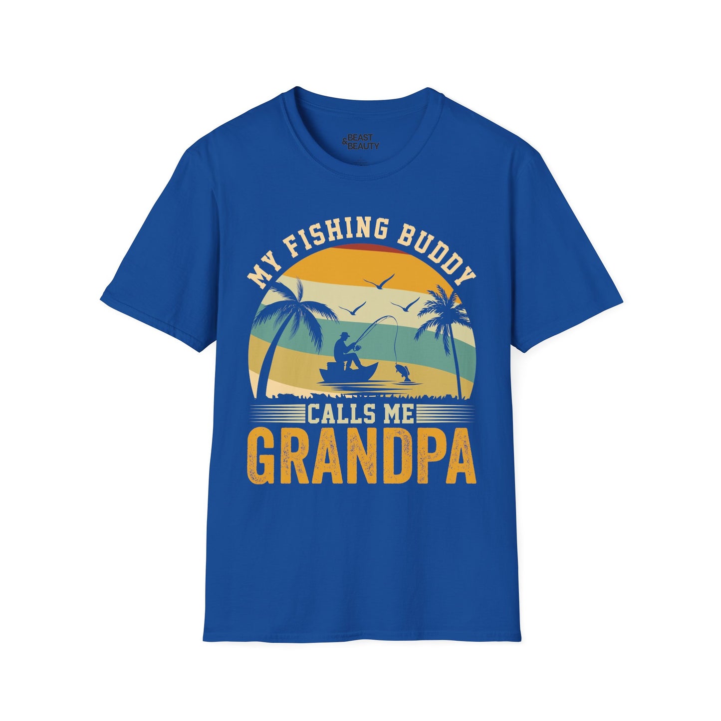 My Fishing Buddy Calls Me Grandpa T-Shirt Printify